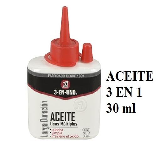 ACEITE LUBRICANTE  3 EN 1 30 ml