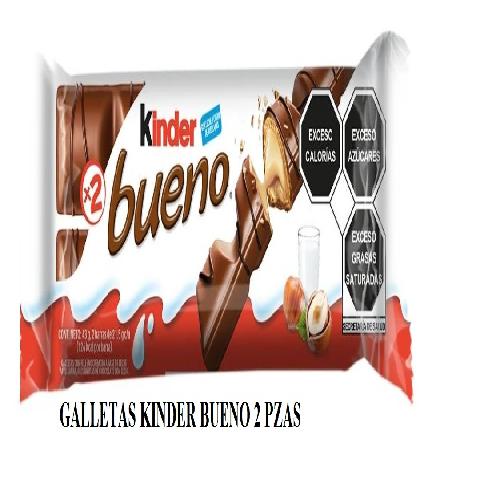 GALLETAS KINDER BUENO 2 PZAS 