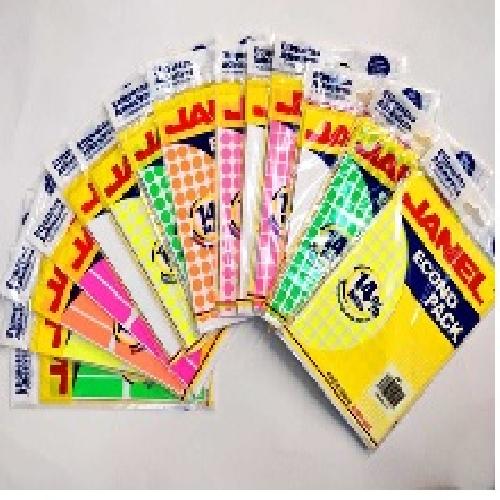 ETIQUETAS ADHESIVAS ROSA MEX No 6 13X38 JANEL